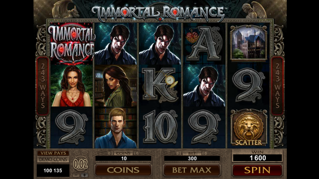 Игровой интерфейс Immortal Romance 7